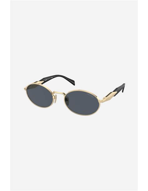 prada round gold sunglasses|prada rectangular sunglasses.